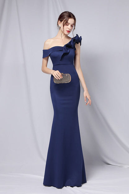 Off Shoulder Mermaid Maxi Party Dress