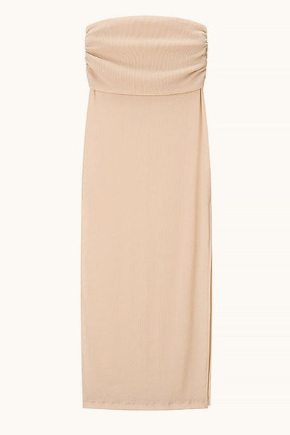 Sexy Sleeveless Crop Maxi Skirt Set