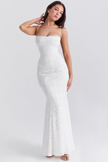 Strappy Backless Bodycon Maxi Dress
