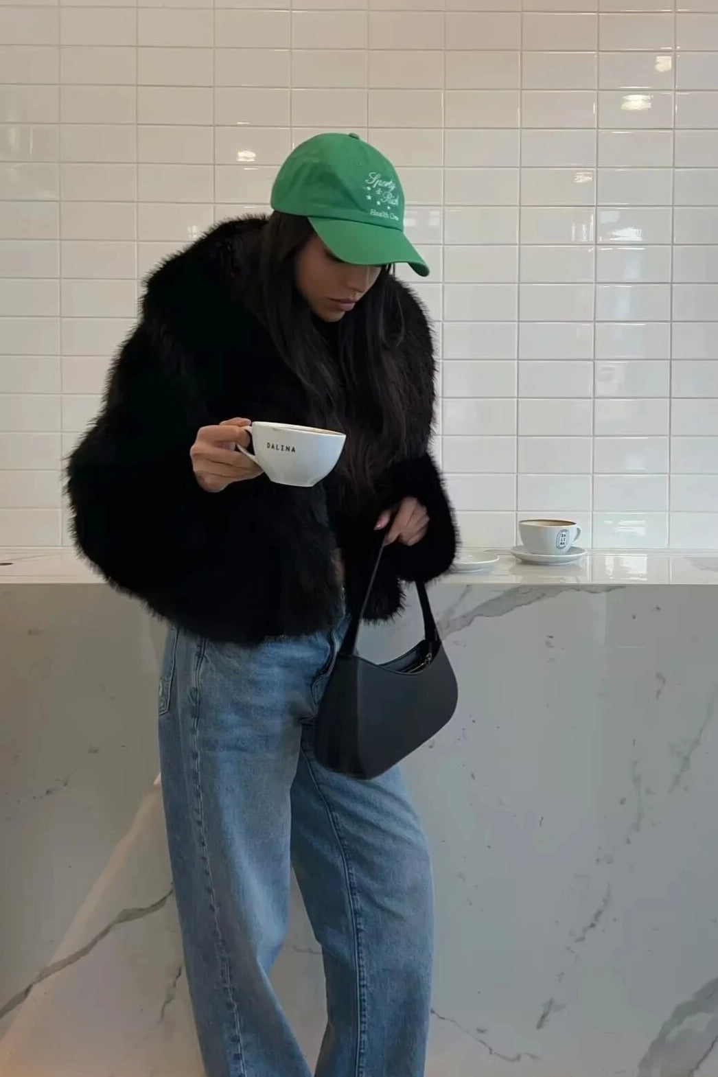 Faux Fox Fur Luxe Texture Coat