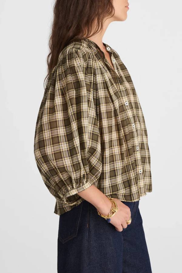 Balloon-Sleeve Top