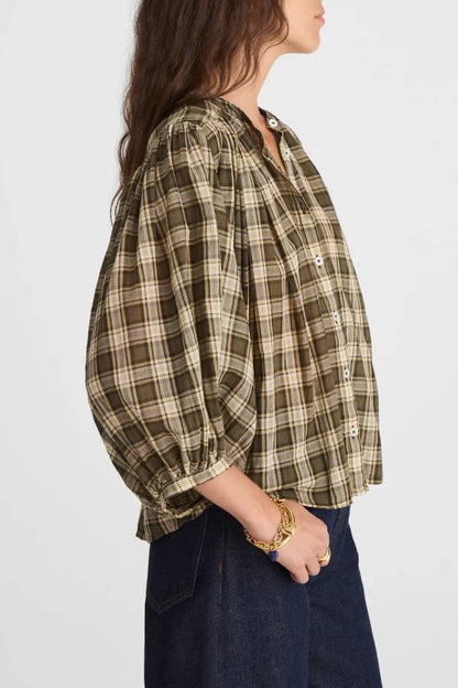 Balloon-Sleeve Top