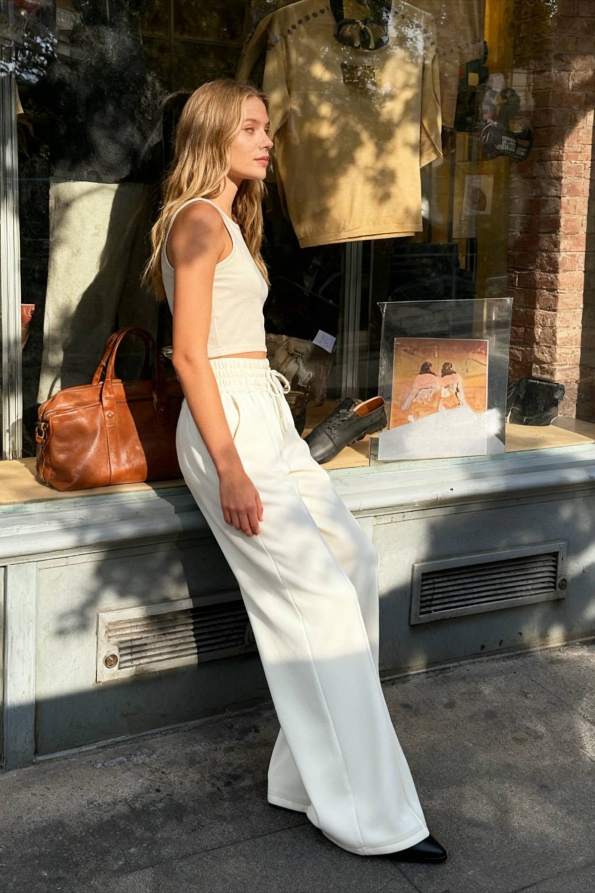 City Walk Graceful Wide Leg Sweatpants