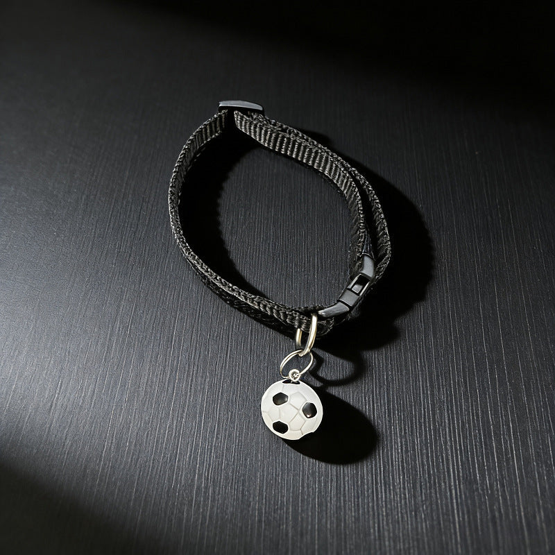 Football Bell Nylon Pet Collar for Cats & Small Dogs