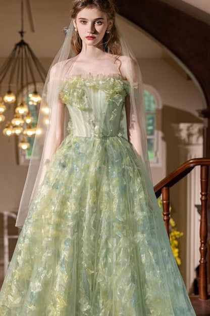 Forest Fairy Tulle Gown Prom Dress