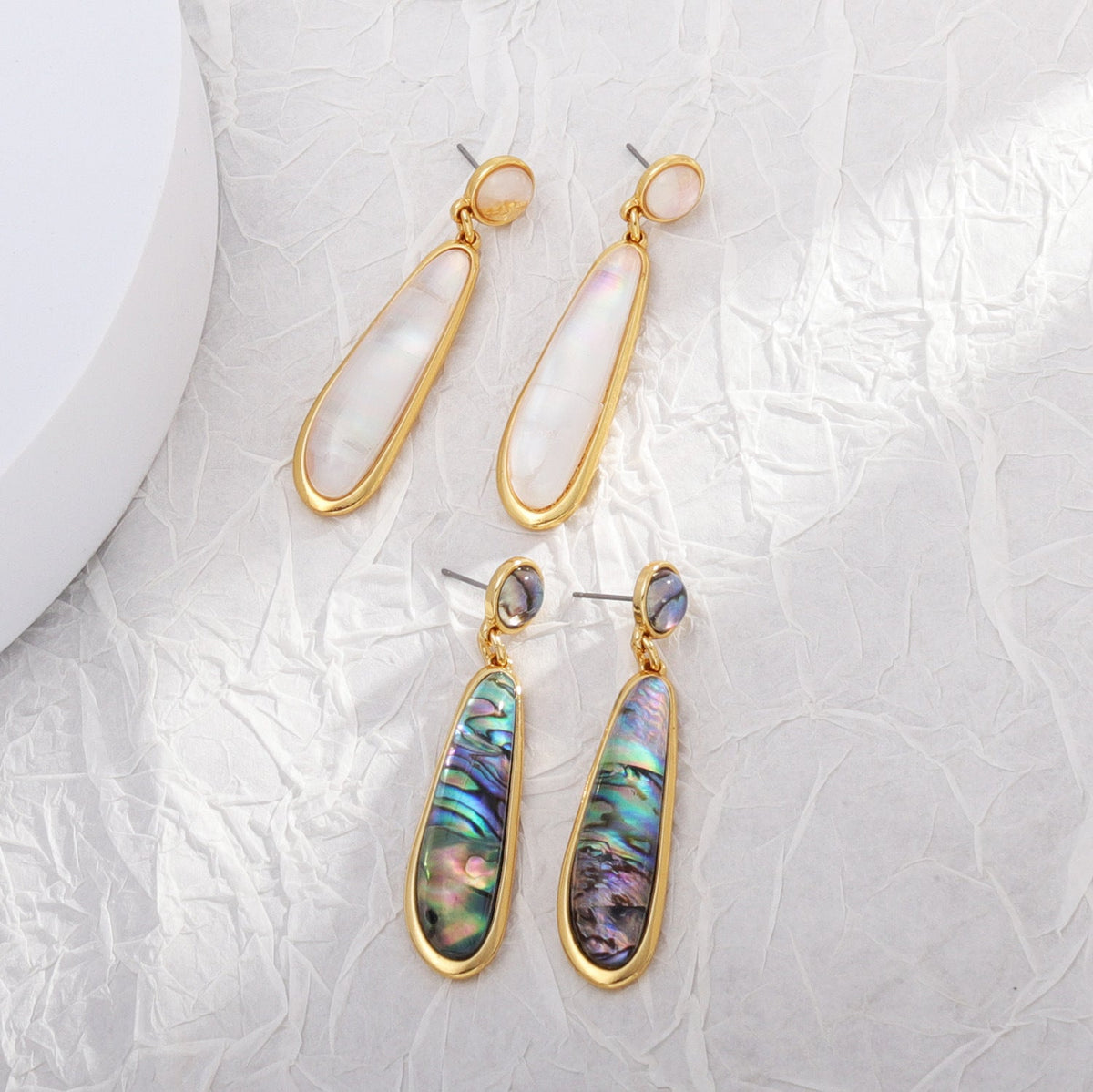 Abalone Teardrop Earrings