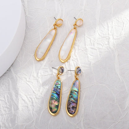 Abalone Teardrop Earrings