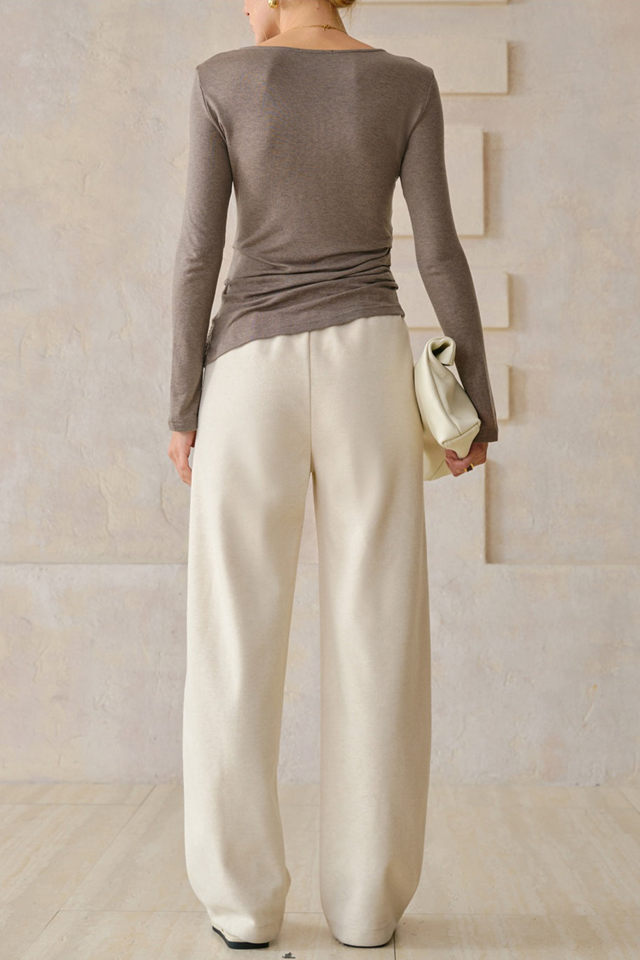 Lightweight Wool Blend Knit Top