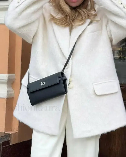 Fashion Pink Lapel Long Sleeves Women Blazer Jacket Loose Overcoats