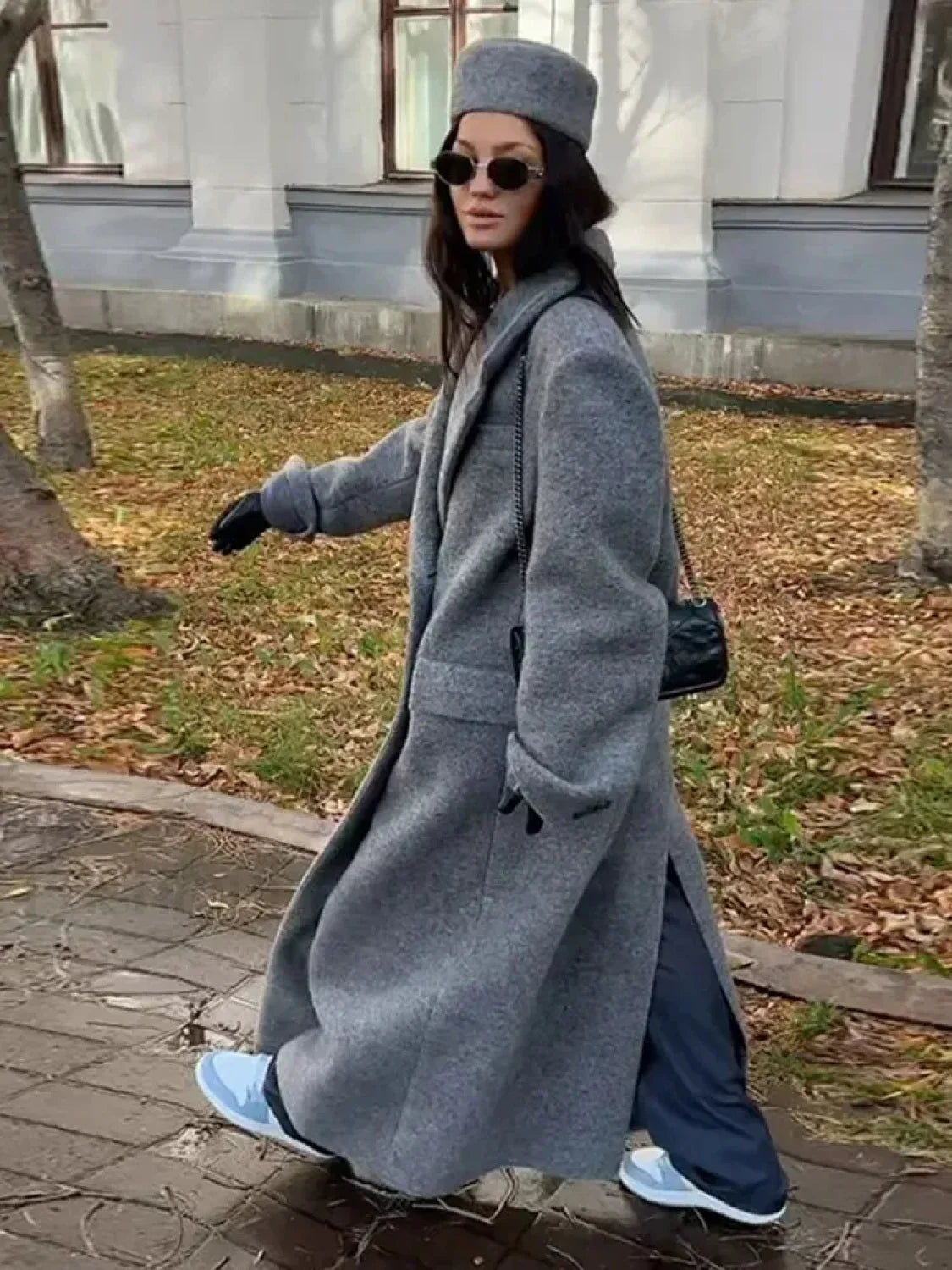 Fashion Turn Down Collar Overcoats