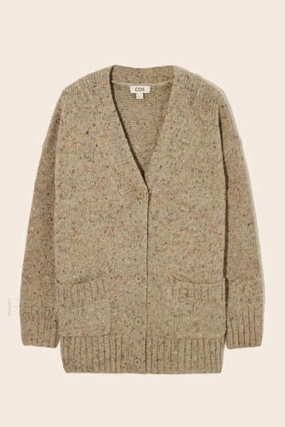 Fashionable Wool Blend Knit Cardiga