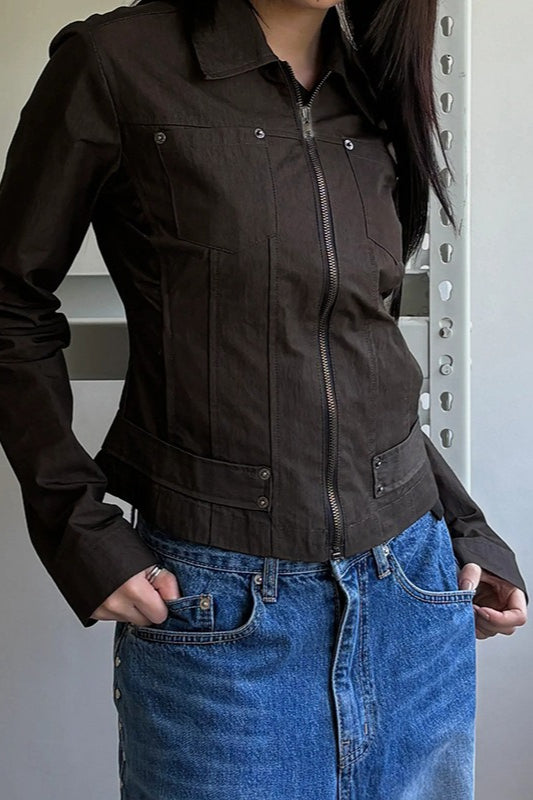 Minimalist Cargo Lapel Jacket