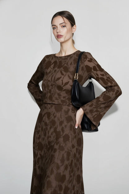 2024 Elegant O-neck High Waist Evening Party Streetwear Maxi Dress