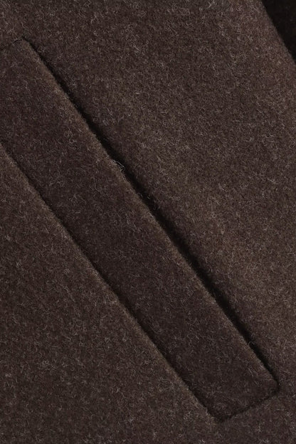 Oversized Zip Wool Jacket