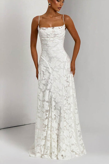 Backless Chiffon Maxi Dress
