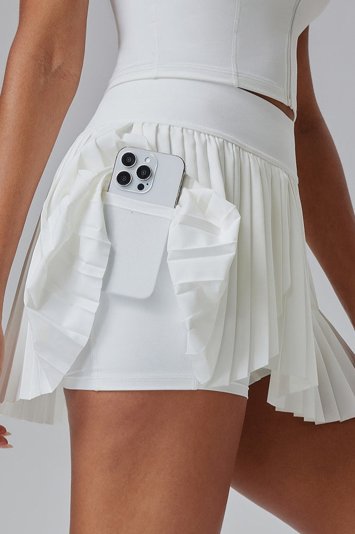 High Waist Tennis Pleated Quick Dry Mini Skort