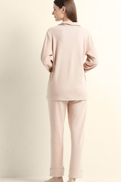 Luxury Thermal Flannel Loungewear Pajama Set