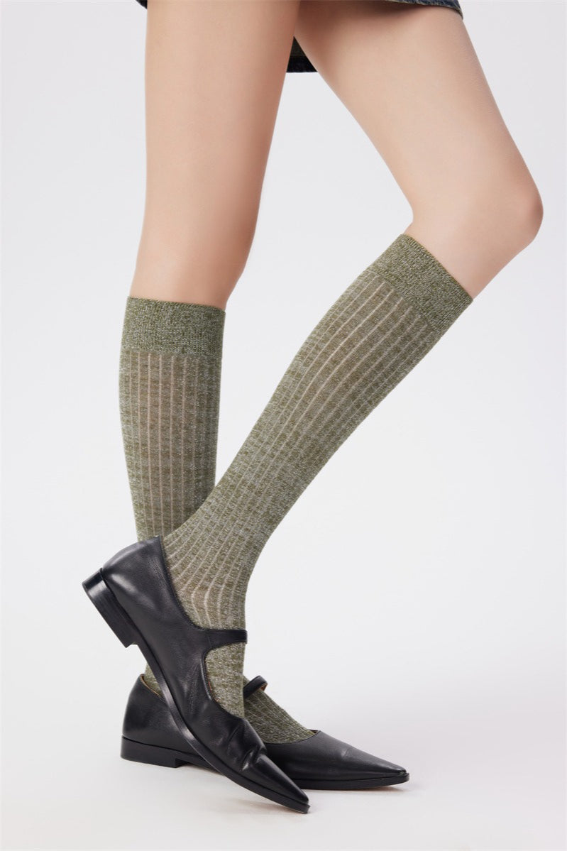 Sheer Mesh Breathable Knee High Socks