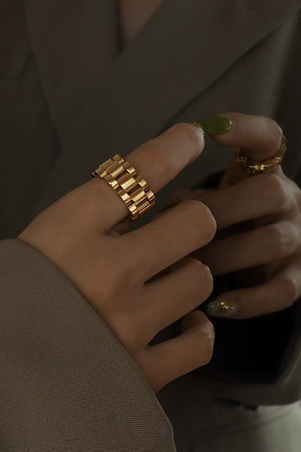 Manual Craft Exaggerated Titanium Steel Ring