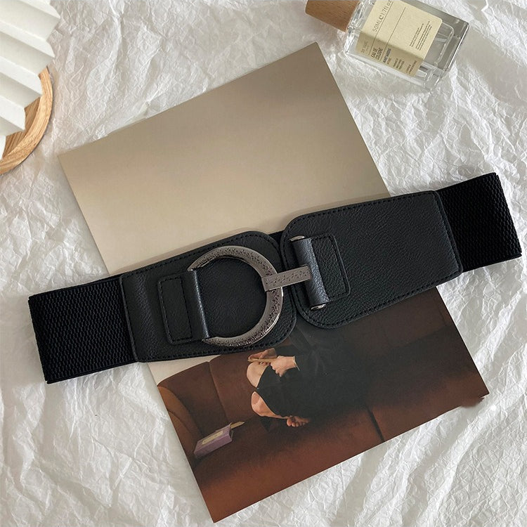 Fashion Leather Stretch Waist Belt