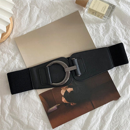 Fashion Leather Stretch Waist Belt