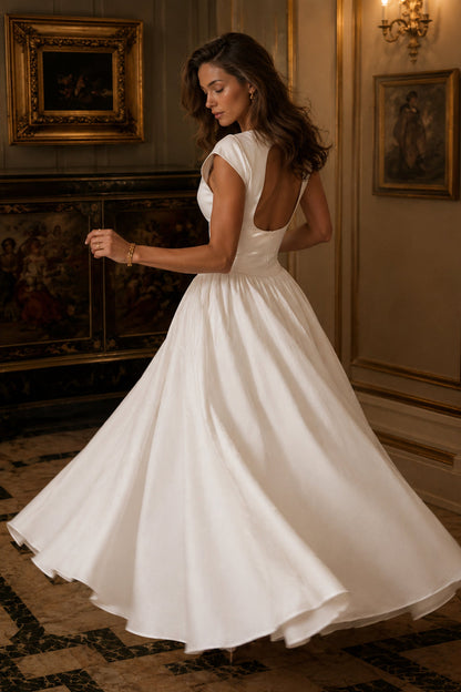 Sexy Off Shoulder Sleeveless Backless Waist Cinched Party Dress