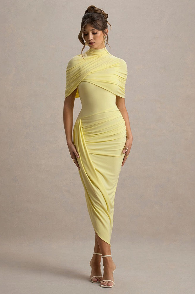 Slim Ruched Backless Chic Formal Dress