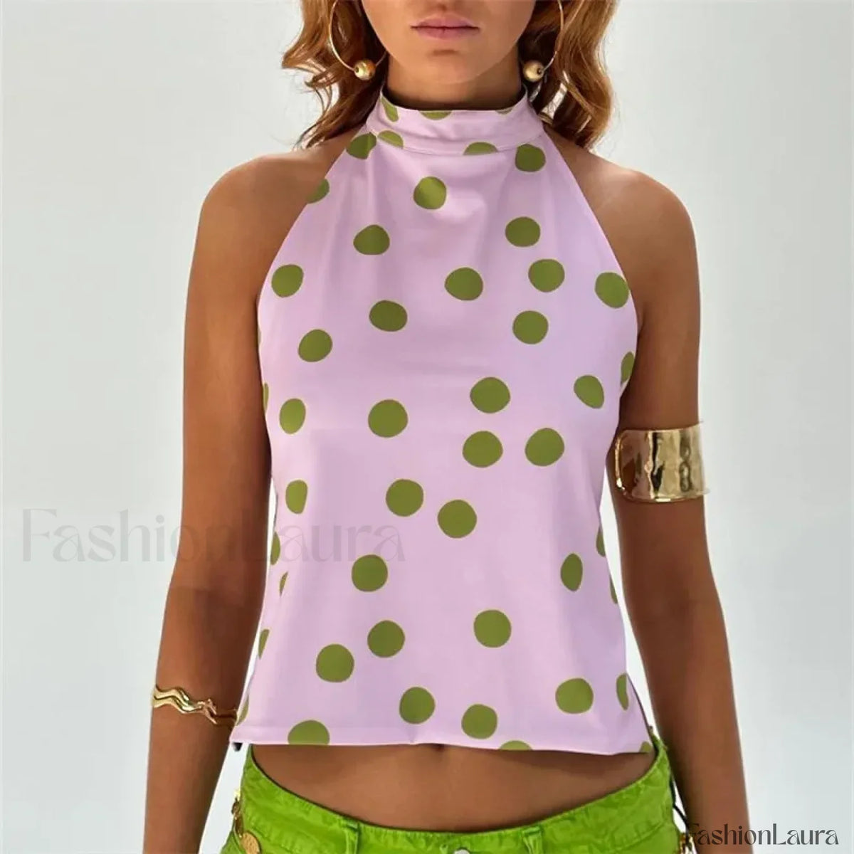 Floral Boho Backless Crop Top