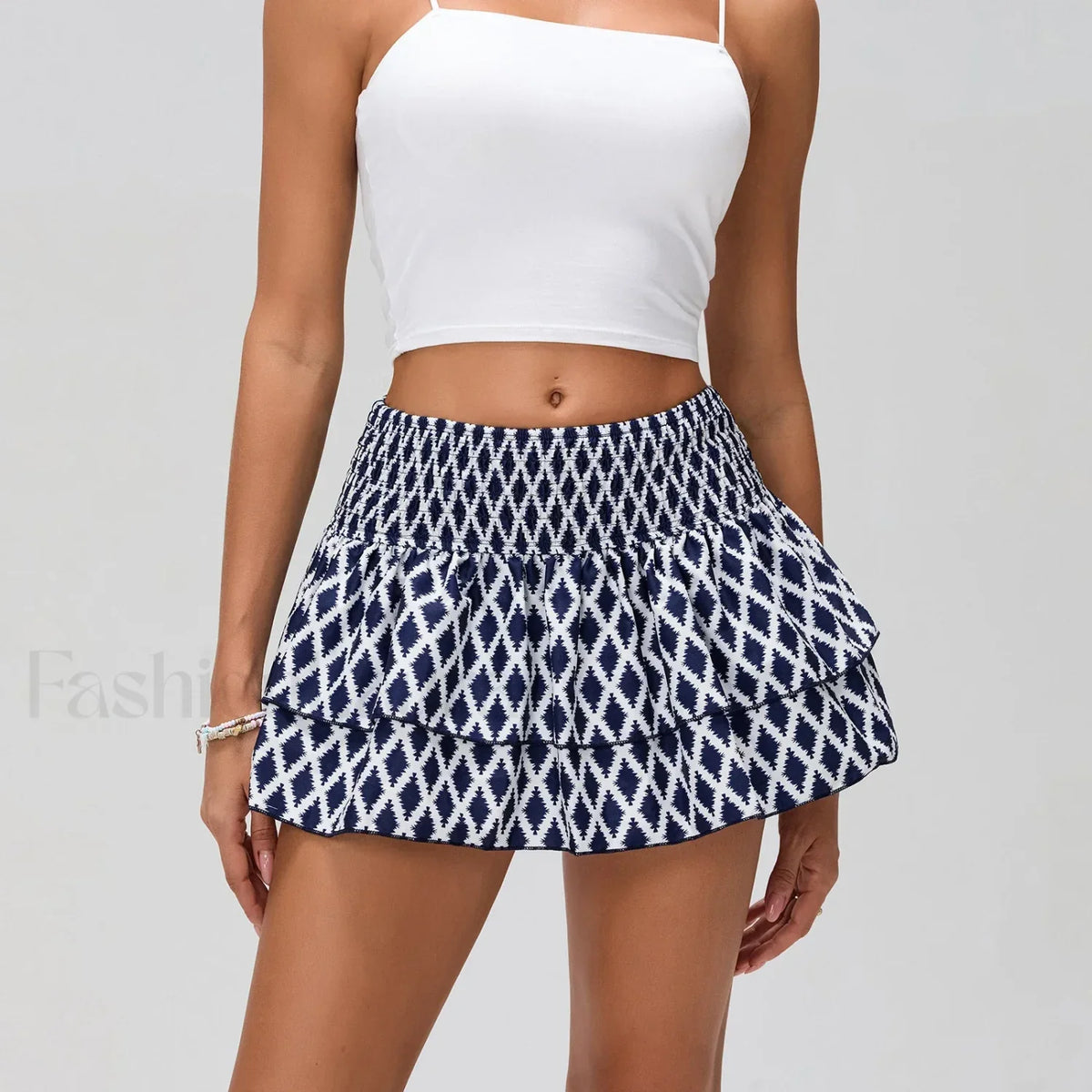 Floral Pleated Bohemian Mini Skirt