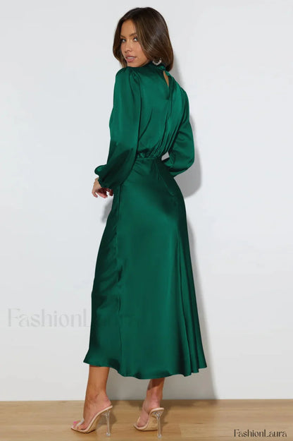 From The Source Charming High Neck Bridal Dress