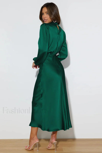 From The Source Charming High Neck Bridal Dress