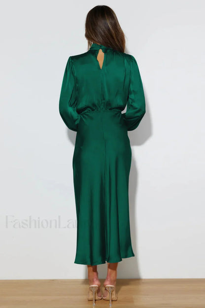 From The Source Charming High Neck Bridal Dress
