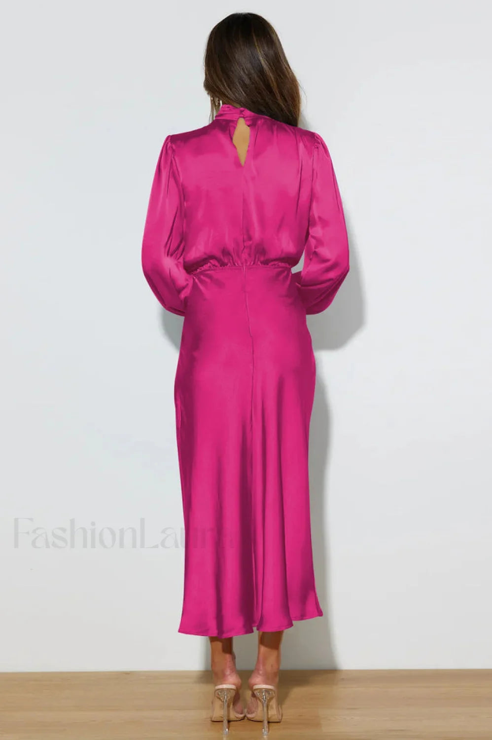 From The Source Charming High Neck Bridal Dress