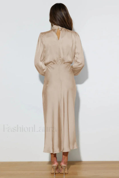 From The Source Charming High Neck Bridal Dress