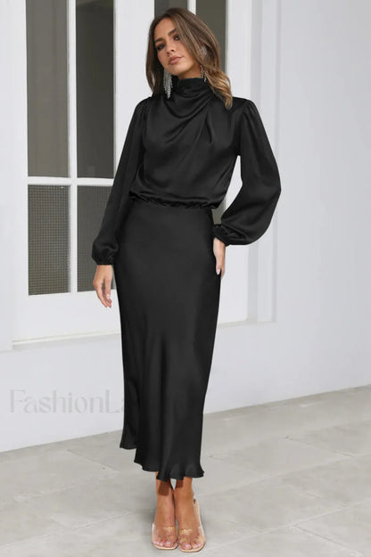 From The Source Charming High Neck Bridal Dress