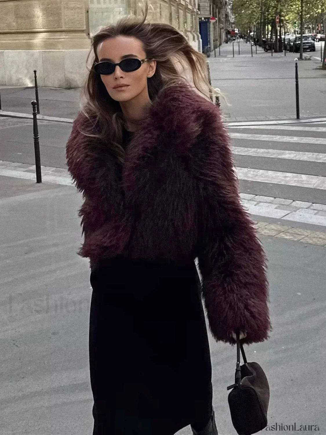 Fuzzy Faux Fur Short Coat