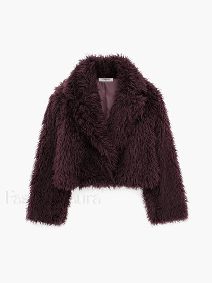 Fuzzy Faux Fur Short Coat