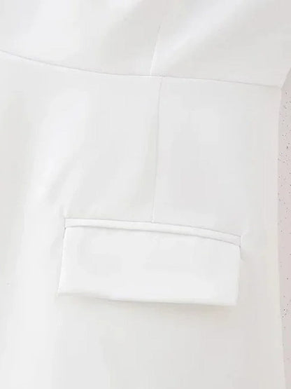 Strapless Princess Seam Flap Pocket Fit and Flare Mini Dress