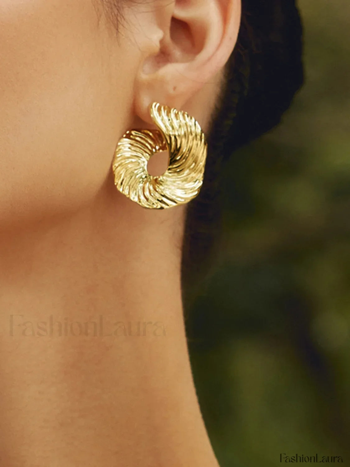 Geometric Irregular Graceful Texture Stud Earrings