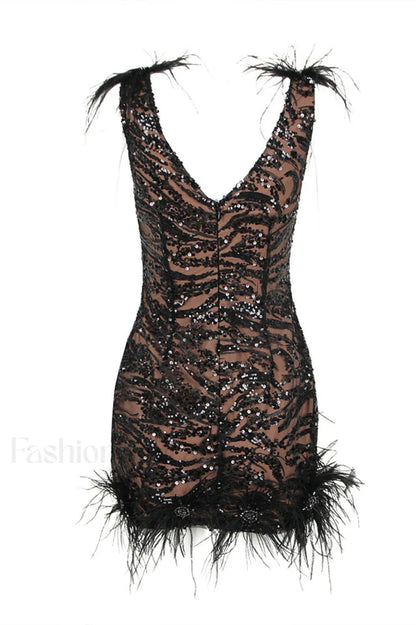 Gina Elegant Black Dress