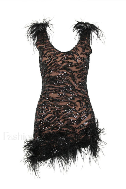 Gina Elegant Black Dress