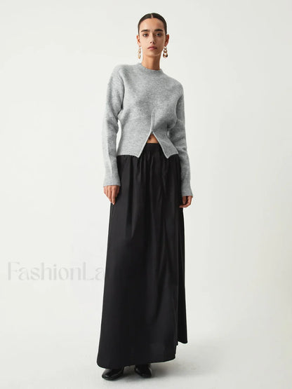Half Zip Graceful Fuzzy Sweater