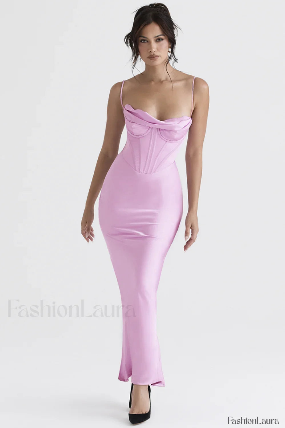 Herringbone Elegant Corset Dress