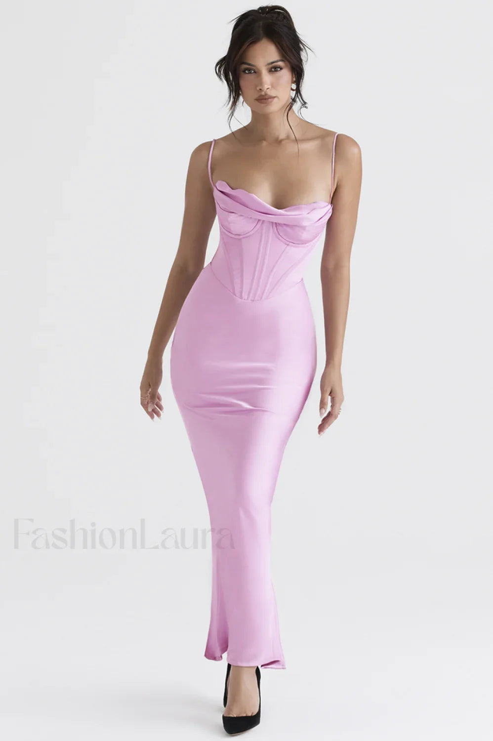 Herringbone Elegant Corset Dress