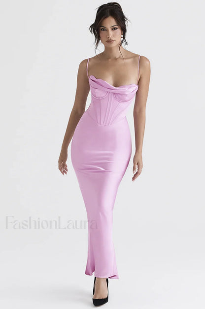 Herringbone Elegant Corset Dress
