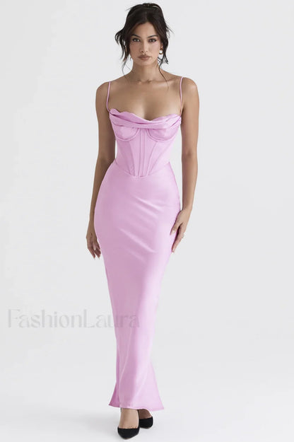 Herringbone Elegant Corset Dress