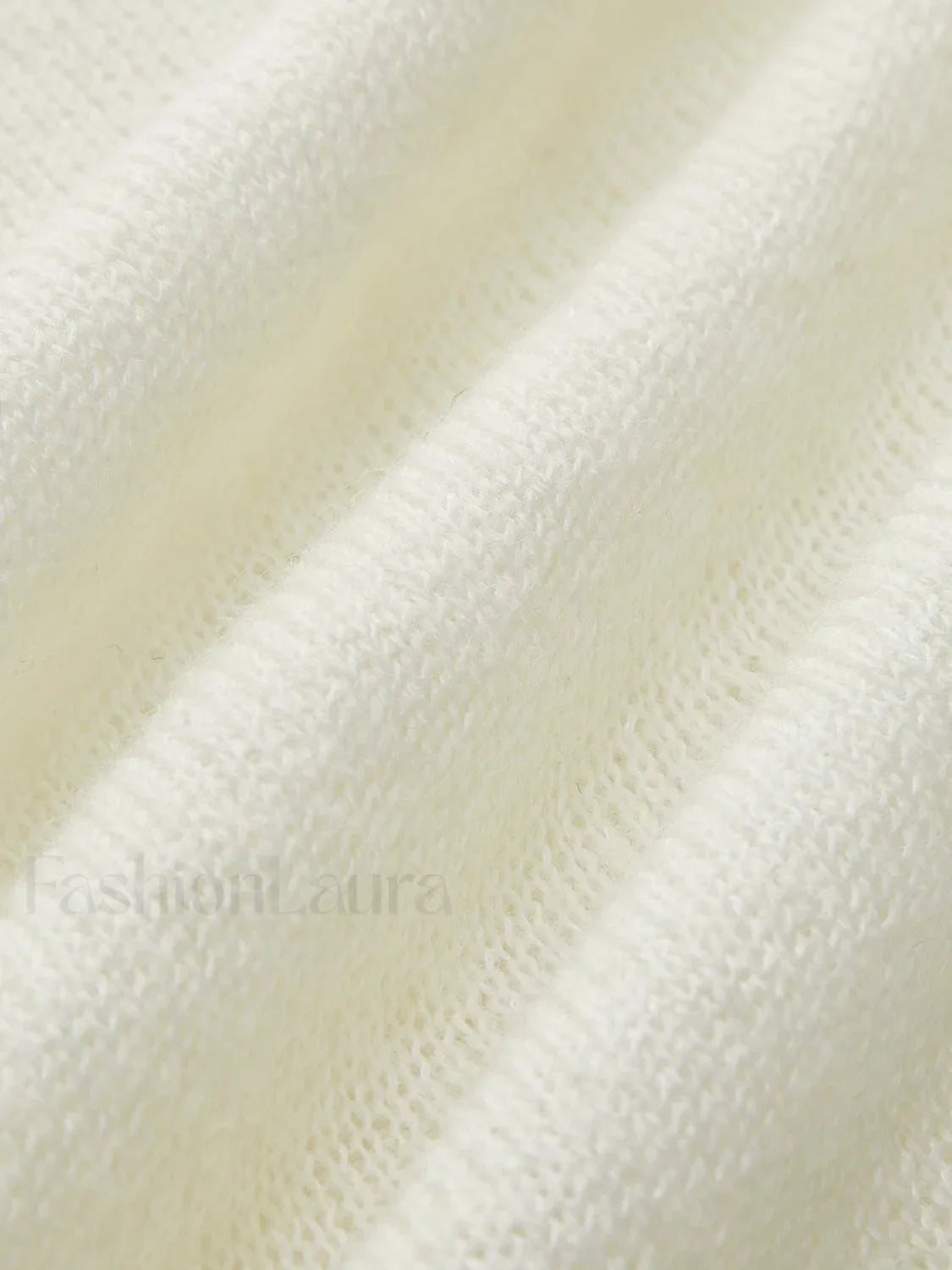 Hollow Draped Snug Knit Top