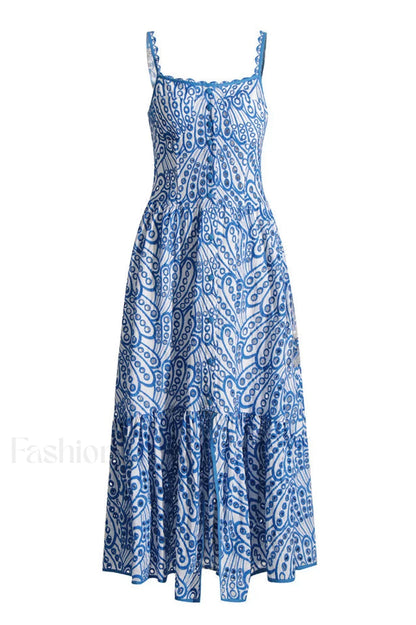 Irene Printed Stylish Maxi Dress