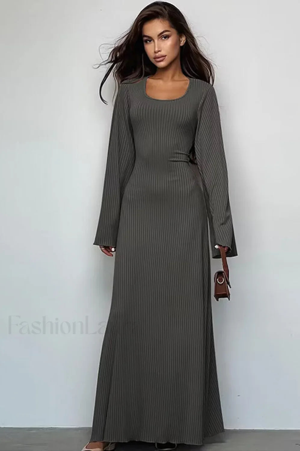 Jaye Long Stylish Sleeve Maxi Dress