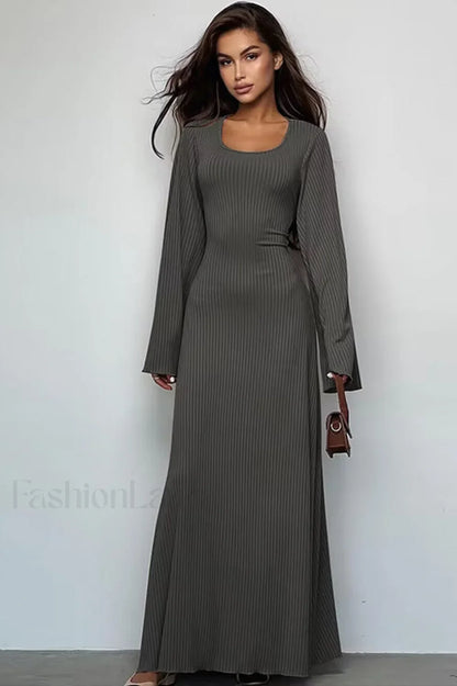 Jaye Long Stylish Sleeve Maxi Dress